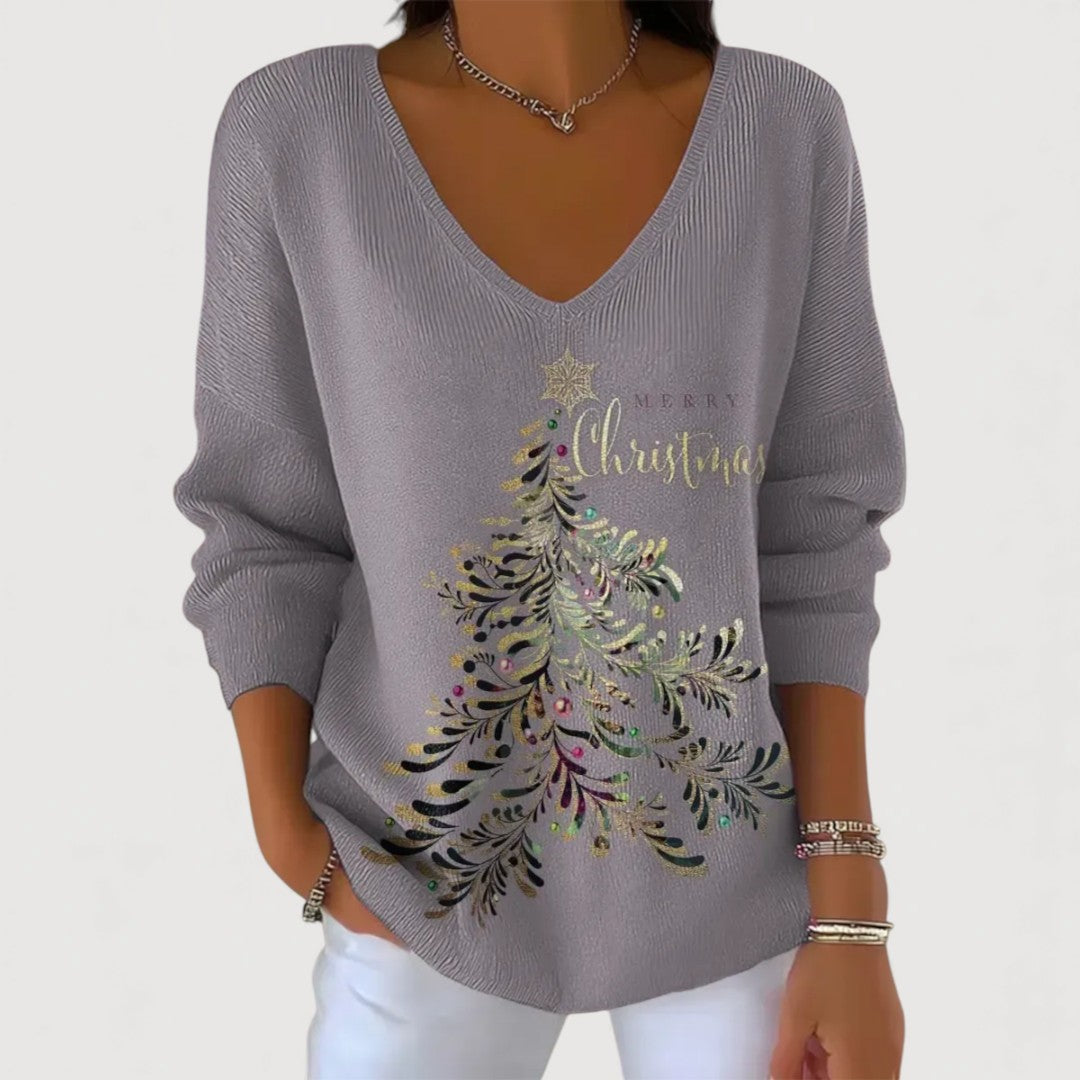 Marta™ | Christmas Top with Festive Details
