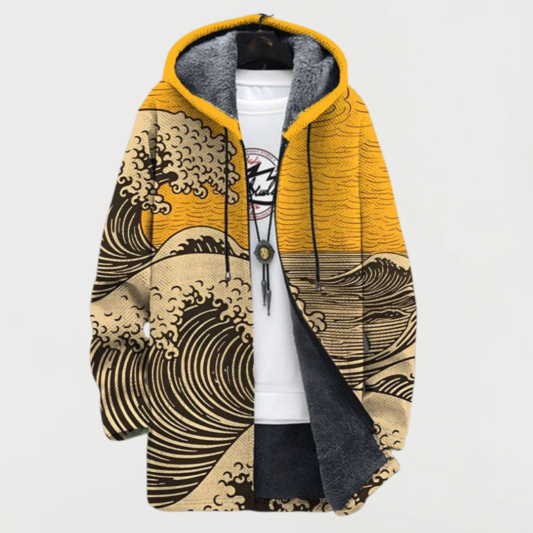 Daphne | Ocean Wave Artistic Cardigan