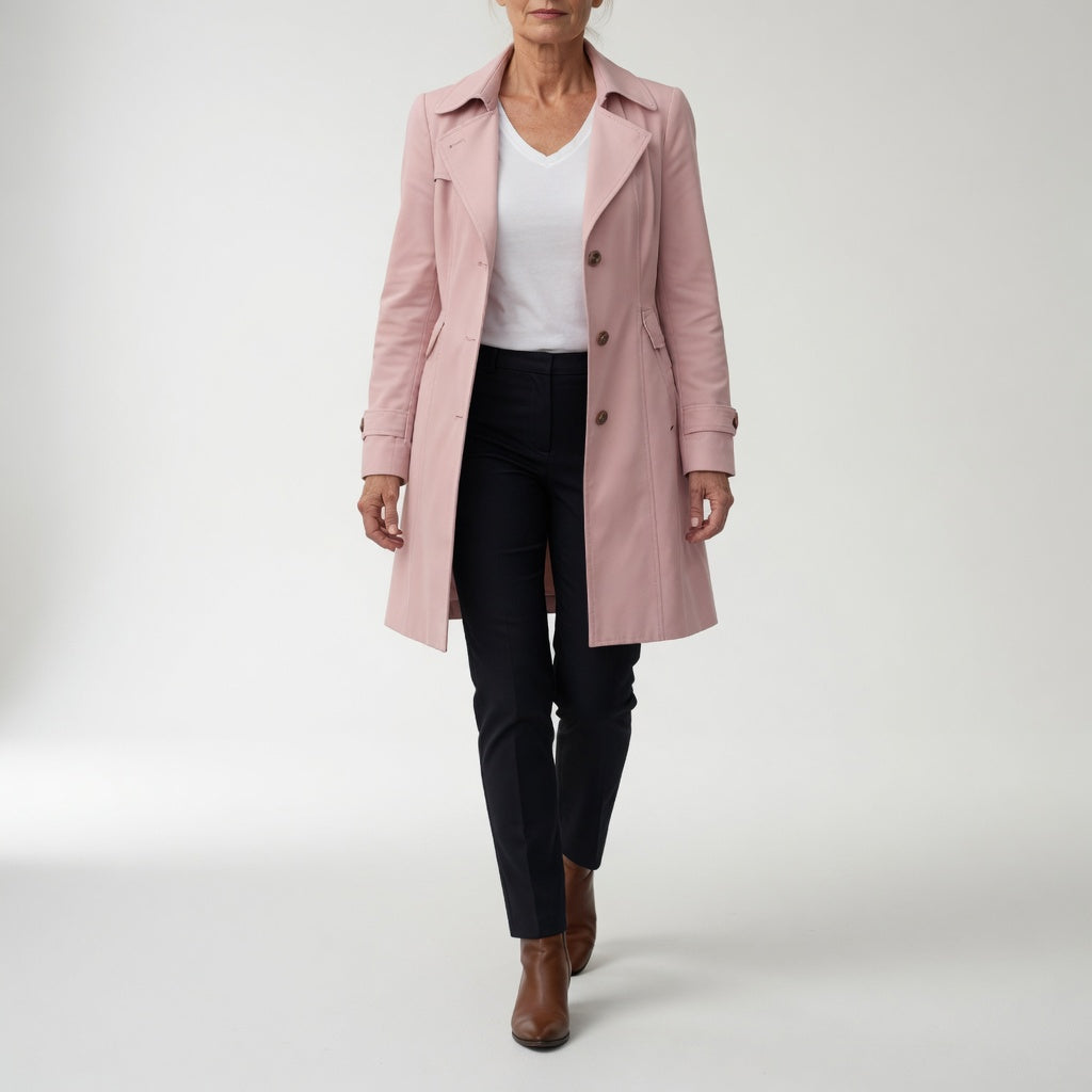 Matheline™ — Tailored Trench Coat with Timeless Parisian Elegance