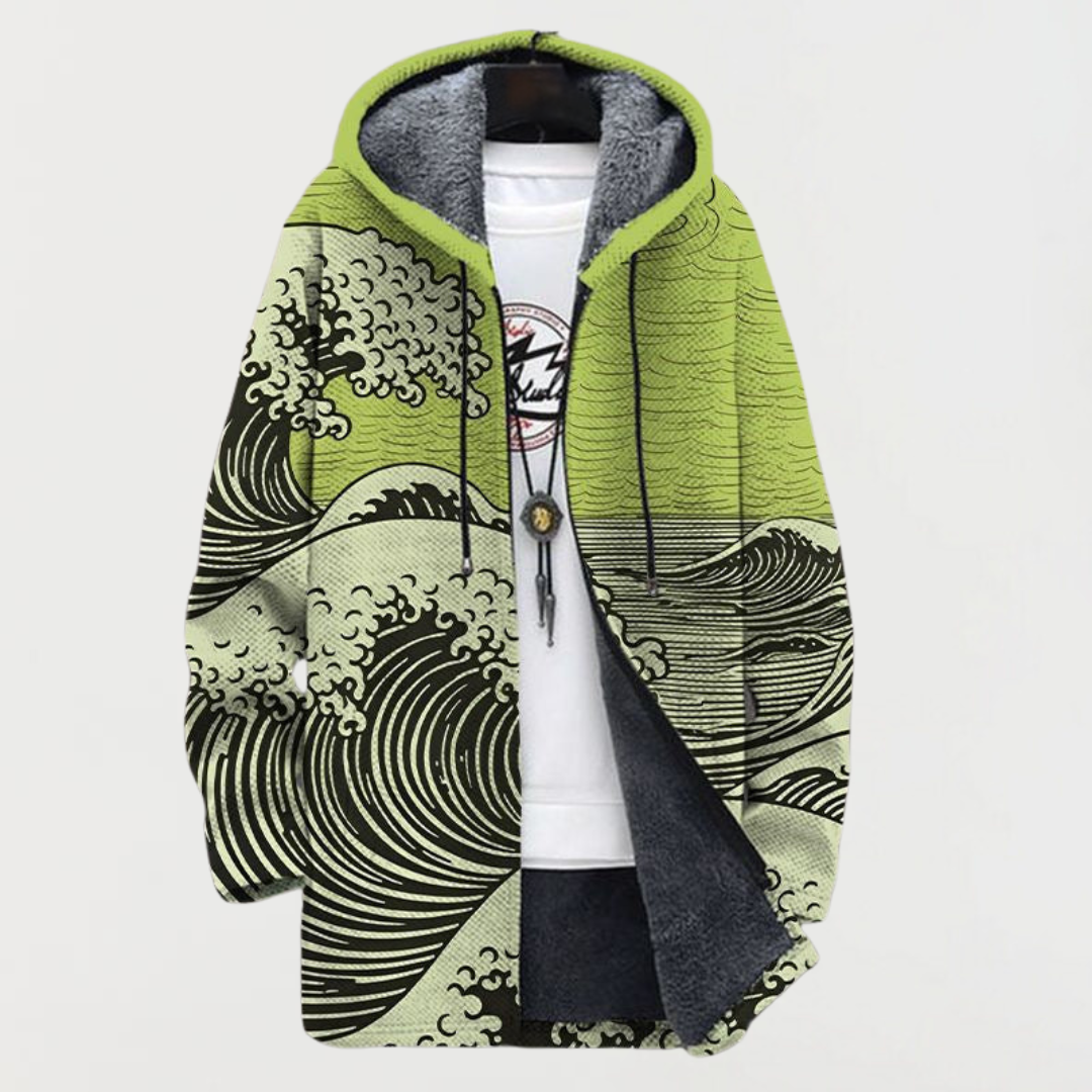 Daphne | Ocean Wave Artistic Cardigan