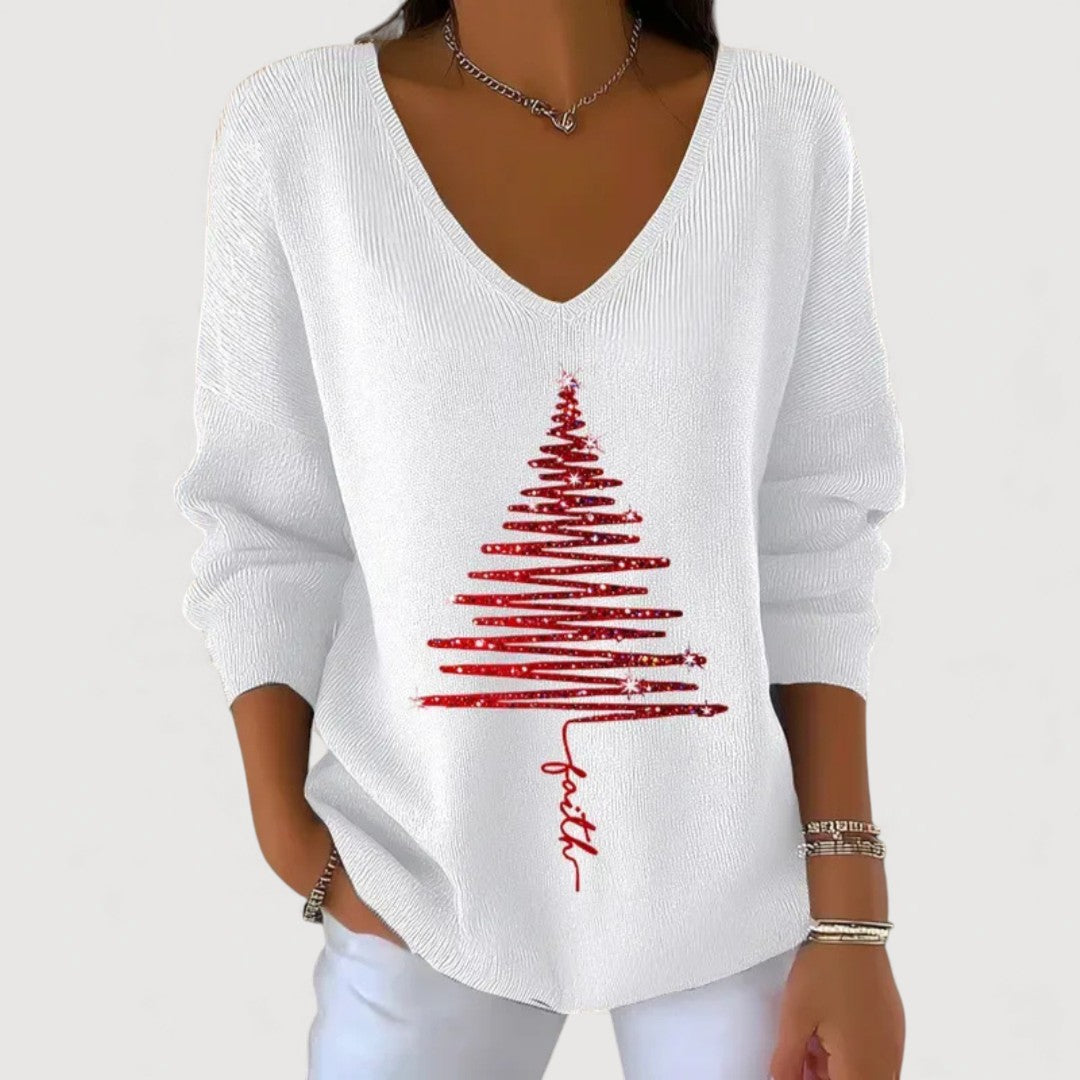 Marta™ | Christmas Top with Festive Details