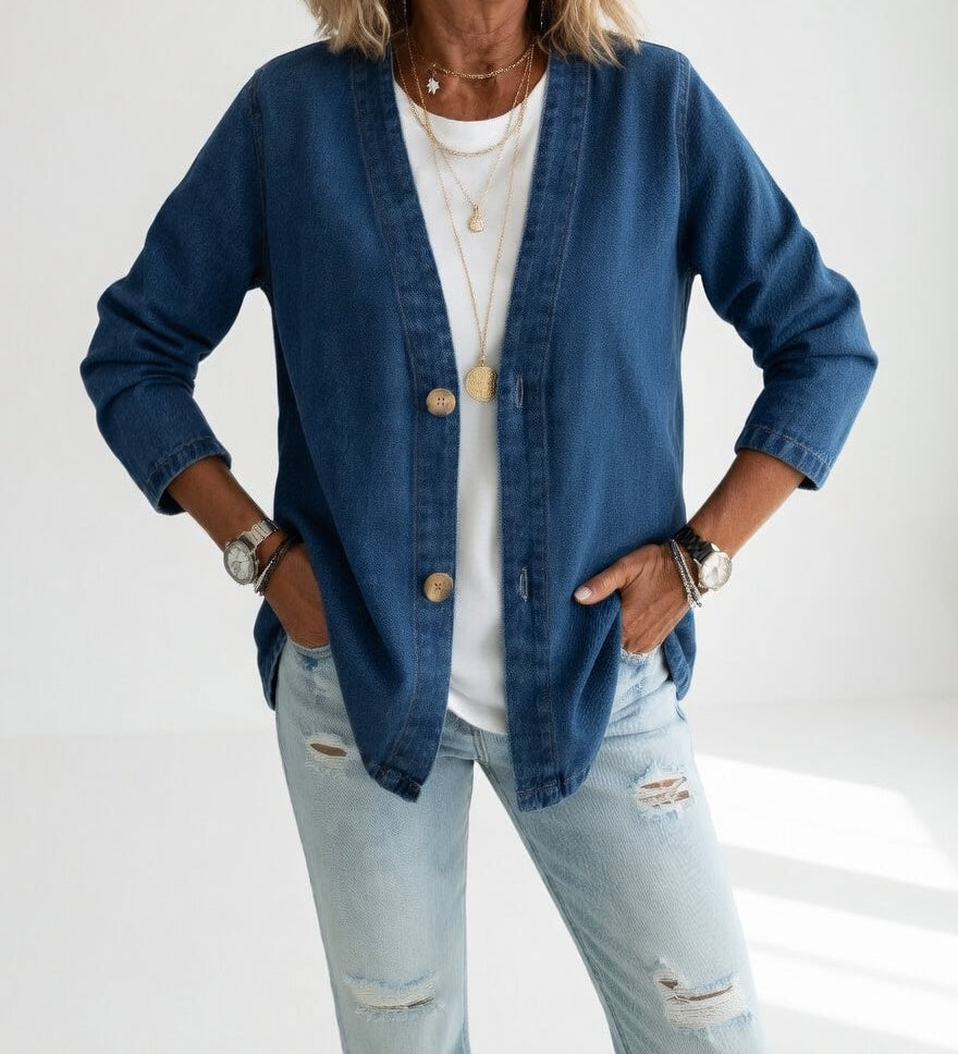 Claironne™ — Timeless Casual Elegant Denim Jacket