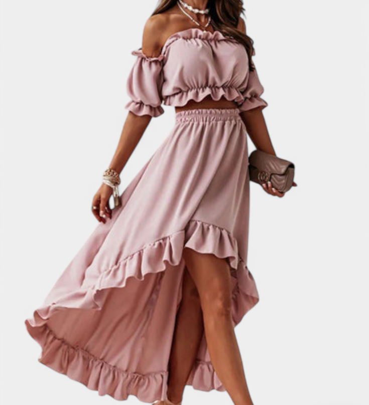 Katja Off-Shoulder Two-Piece Set