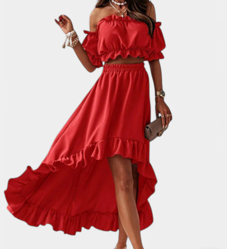 Katja Off-Shoulder Two-Piece Set