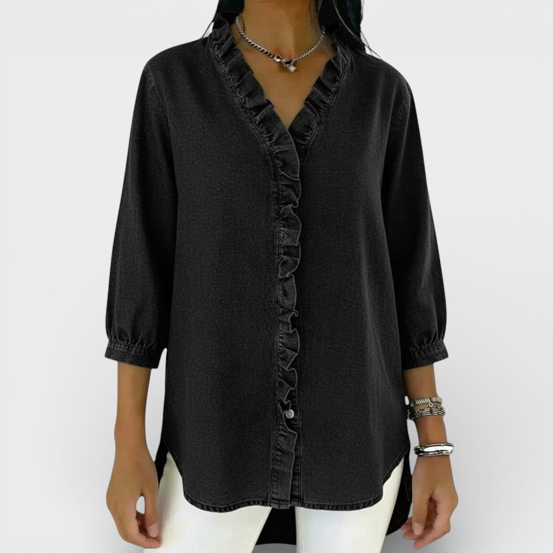 Elena™ | Elegant Blouse with Ruffles