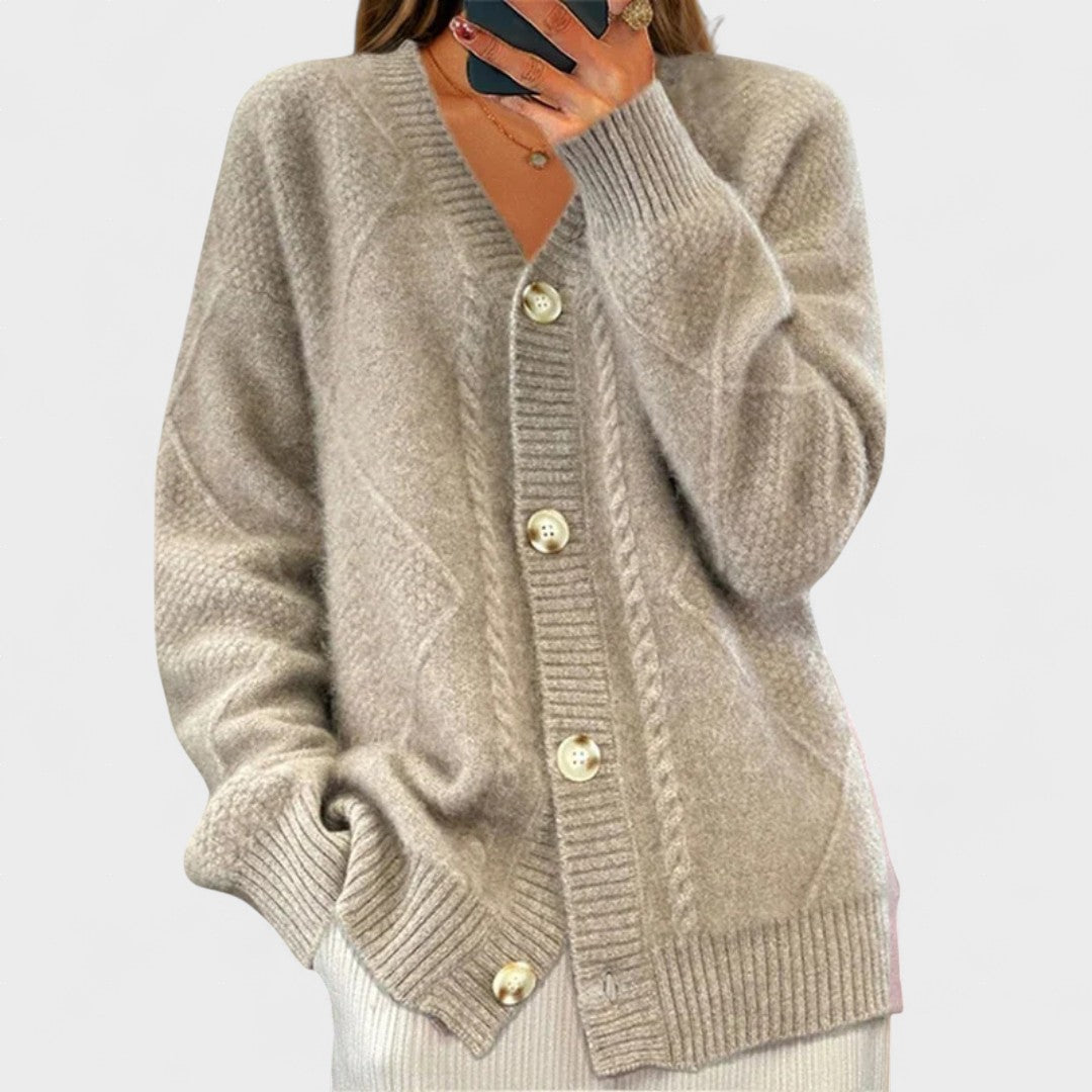 Claudia™ | Cable Knit Cardigan