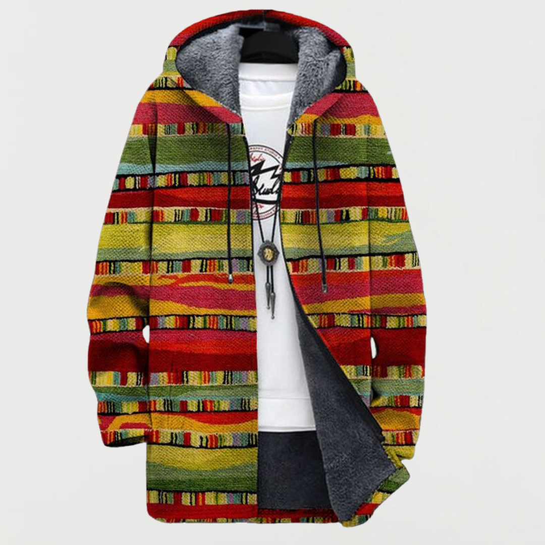 Wilhelmina | Olive Stripe Artistic Cardigan
