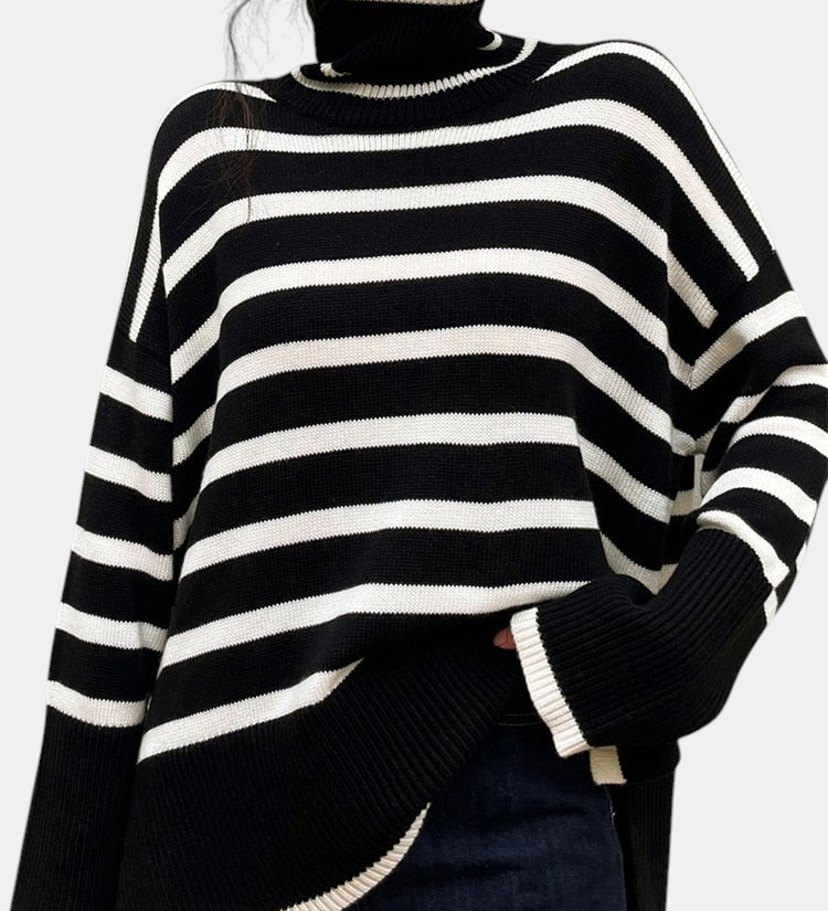 Éliane™ – The Striped Casual Elegance Jumper