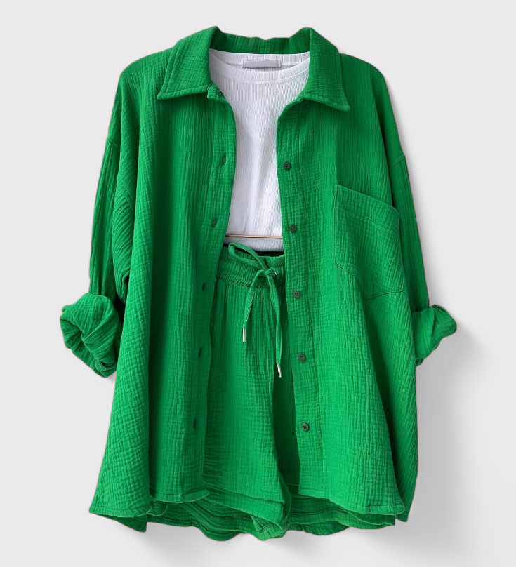 Xenia Relaxed Collar Set